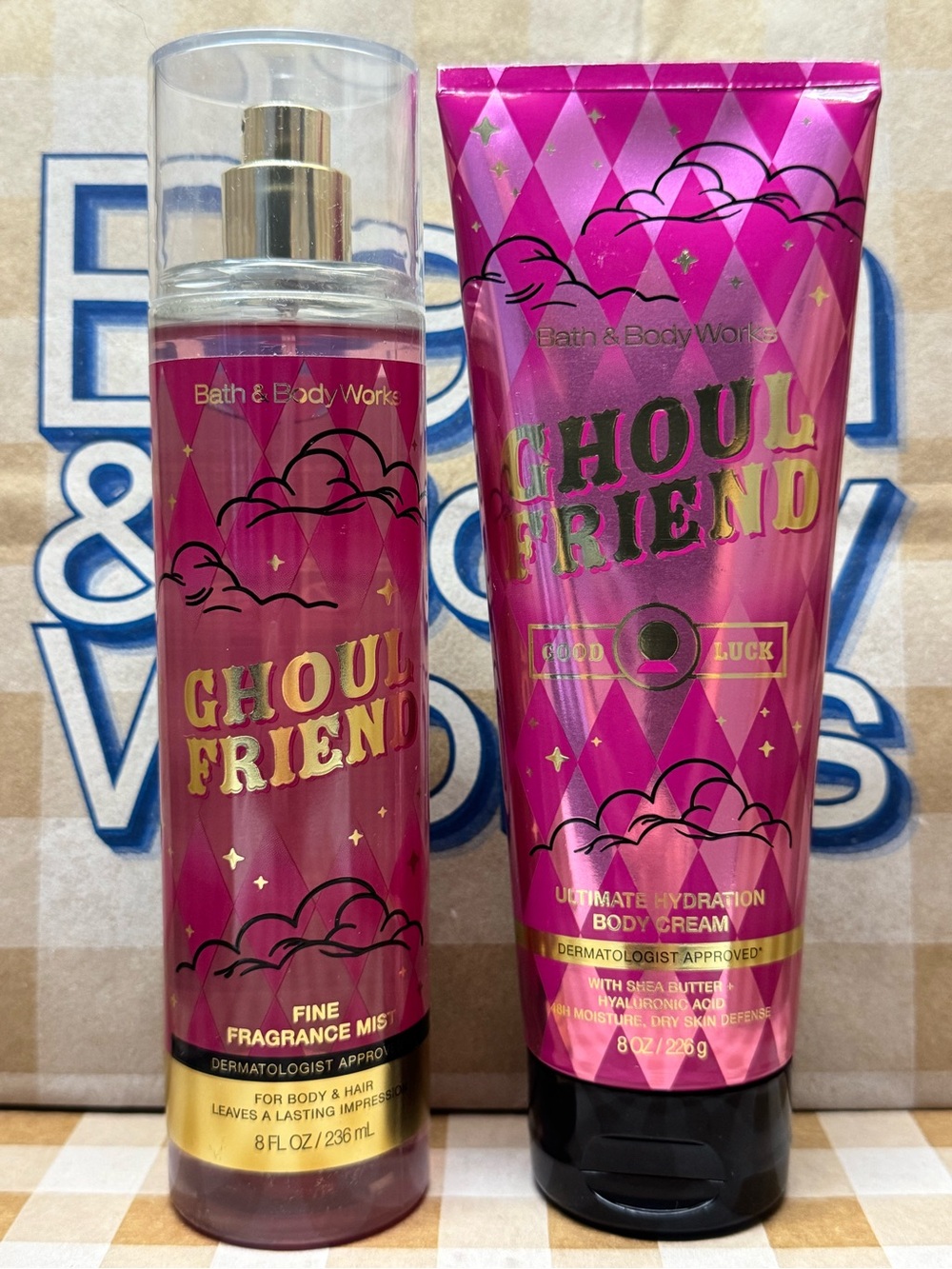 NEW B&BW Ghoul Friend Fragrance and Body Cream Set, 48 hr moisture